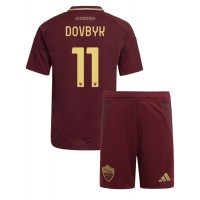 AS Roma Artem Dovbyk #11 Heimtrikotsatz Kinder 2024-25 Kurzarm (+ Kurze Hosen)